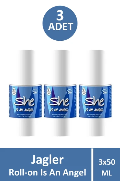 She Is An Angel Kadın Roll-On Deodorant 50 ml 3 Adet