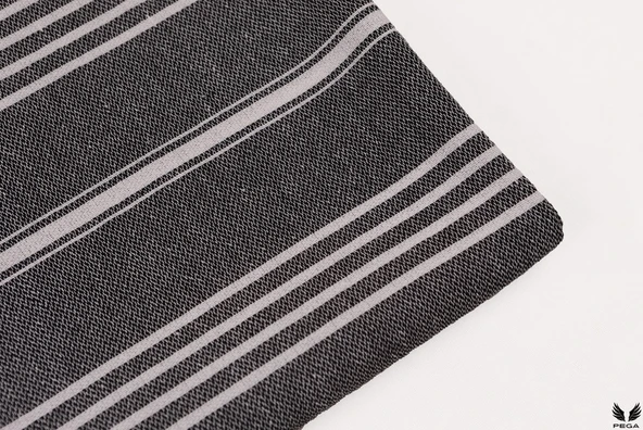 Pega Sultan Peştamal 90x170 cm %100 Koton Siyah Plaj Havlusu - 7