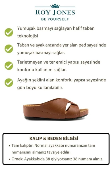 ROY JONES 1816 TABA COMFORT CASUAL ANATOMİK RAHAT KALIP GÜNLÜK TERLİK - 6