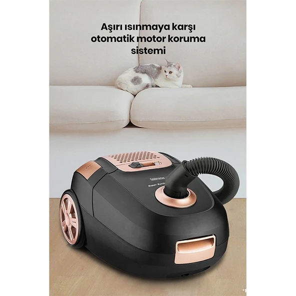 Goldmaster GM-7575 Zen 1400 W Toz Torbalı Süpürge - 7