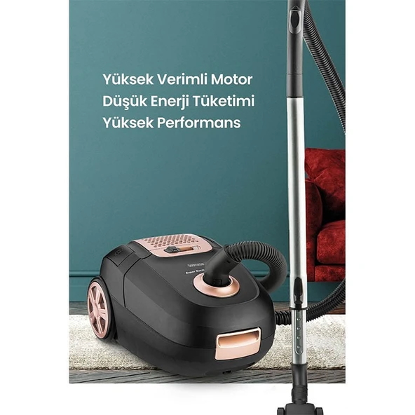 Goldmaster GM-7575 Zen 1400 W Toz Torbalı Süpürge - 5