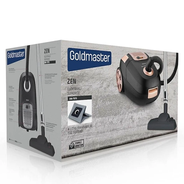 Goldmaster GM-7575 Zen 1400 W Toz Torbalı Süpürge - 3