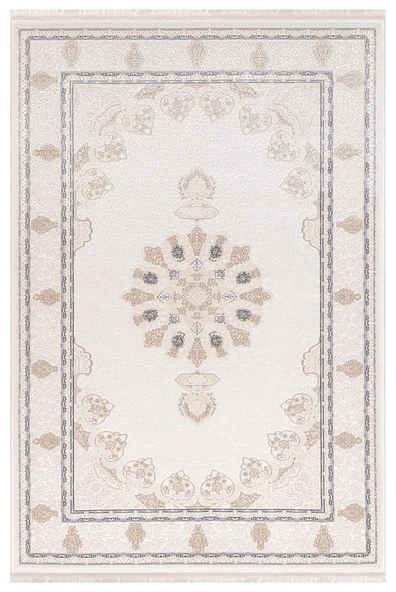 İpek Halı Rivenna Lux Koleksiyonu 2467A Bej Bej 100 x 200 cm