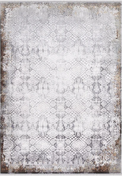 İpek Halı Yolluk Halısı 100x200 Roxanne 17168 Gri
