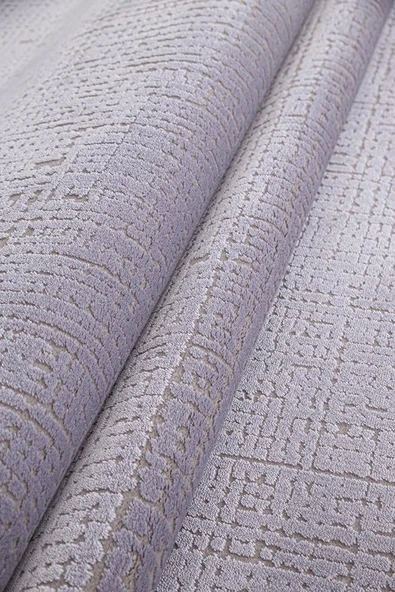 İpek Halı Kesme Yolluk Halısı 80x450 Rivenna Lux 2450A Gri - 3