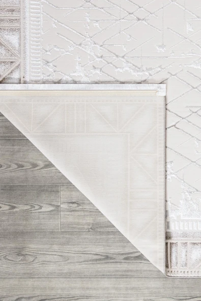 İpek Halı Yolluk Halısı 80x150 Sihir 17305 Krem - Resim 2