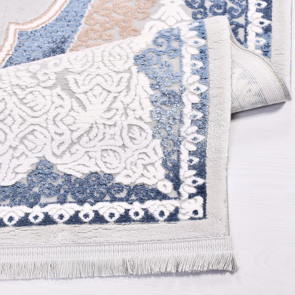 İpek Halı Yolluk Halısı 80x300 Safarin 7613A Gri - 3