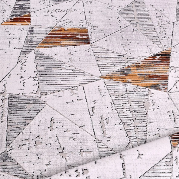 İpek Halı Kesme Kişiye Özel Ölçü Yolluk Halısı 100x400 Roxanne 17169 Gri - 3