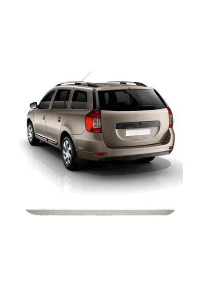 BRSPLAST  Dacia Logan MCV Uyumlu 2013 ve üzeri Krom Bagaj Alt Çıtası Paslanmaz Çelik - 2