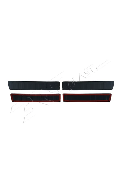 BRSPLAST  Renault Kadjar Uyumlu 2015-2018 Abs Arka Tampon Üstü Koruma 2 Parça - 5