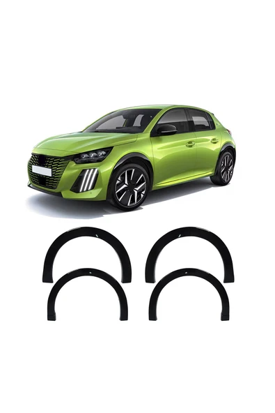 BRSPLAST  Peugeot 208 Uyumlu Abs Çamurluk Dodik 4 Parça
