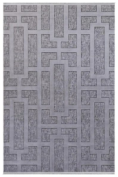 İpek Halı Kesme Kişiye Özel Ölçü Yolluk Halısı 100x600 Roxanne 17259 Gri
