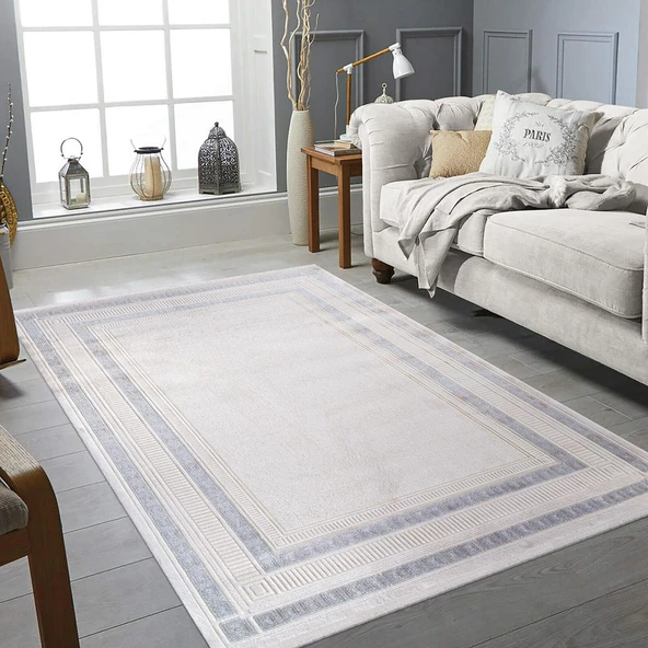 İpek Halı Yolluk Halısı 100x300 Gaspara 14955 Krem - 3