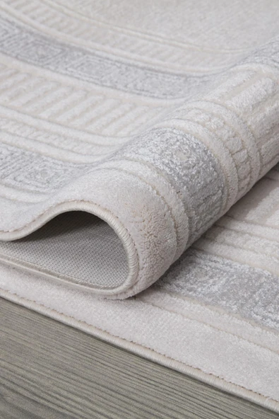 İpek Halı Yolluk Halısı 100x300 Gaspara 14955 Krem - 4