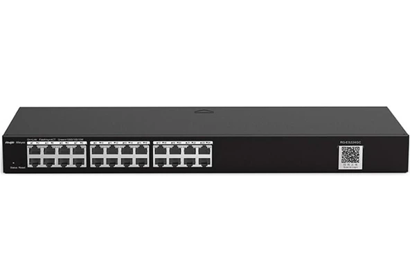 Ruijie-Reyee RG-ES224GC 24-Port Smart Switch, 24 Gigabit RJ45 19-inch Rack-mountable Steel Case