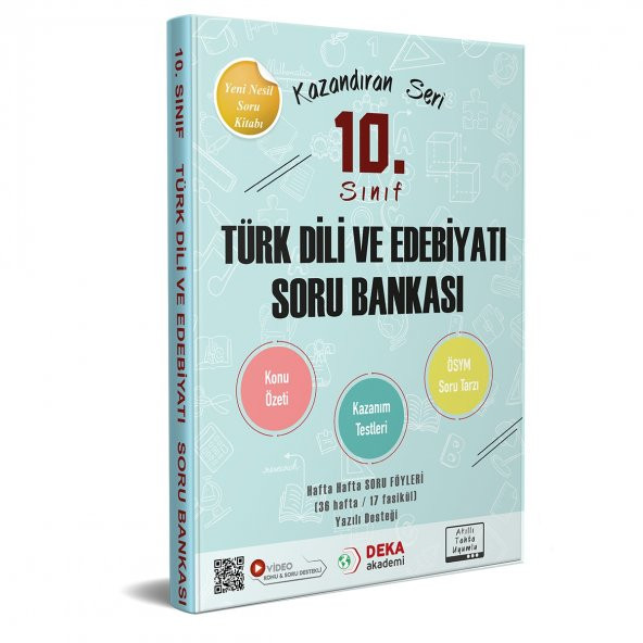 Deka Akademi 10. Sınıf Türk Dili ve Edebiyatı Konu Özetli Soru Bankası