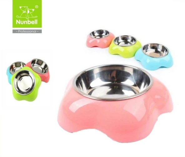Nunbell Tekli Çelik Mama Kabı 20 cm x 5 cm (1 Adet)