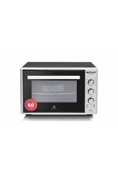 İtimat Çift Camlı 60 lt Inox Midi Fırın 8062