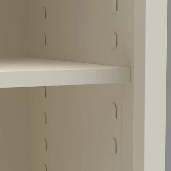 Raflı Çelik Dosya Dolabı Kütüphane Kapısız 80X50X195 Raflı Metal Dolap Ofis Dolapları Arşiv , Garaj , Bahçe , Kiler , Ba - 4