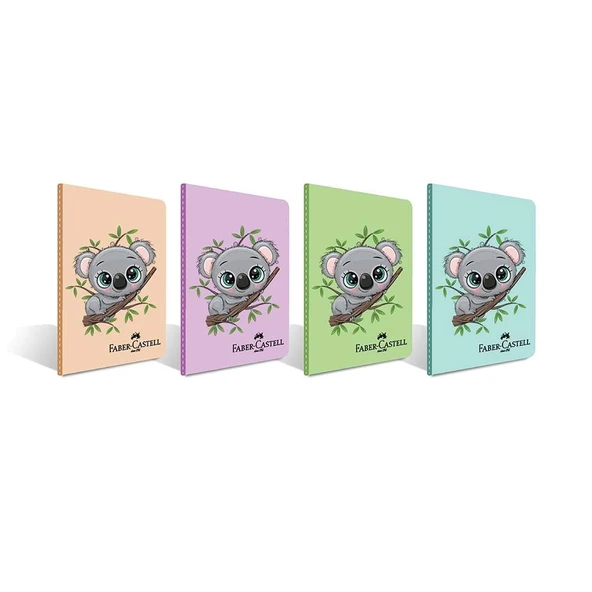 Faber Castell Koala Pp Kapak 100 Yap. Kareli A4 Defter 000407 ürün görseli