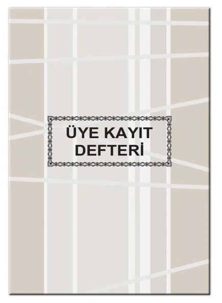 CEM MATBAA ÜYE KAYIT DEFTERİ 40 YAPRAK