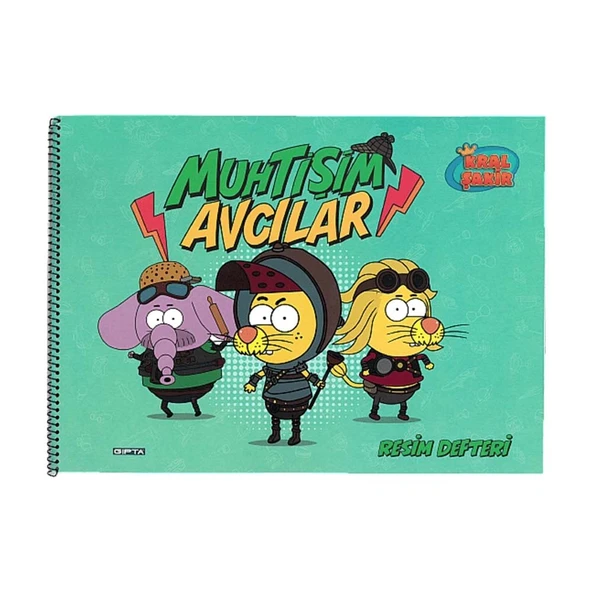 Gıpta Resim Defteri Spiralli 17x24cm 15yp Kral Şakir 6009 - 2