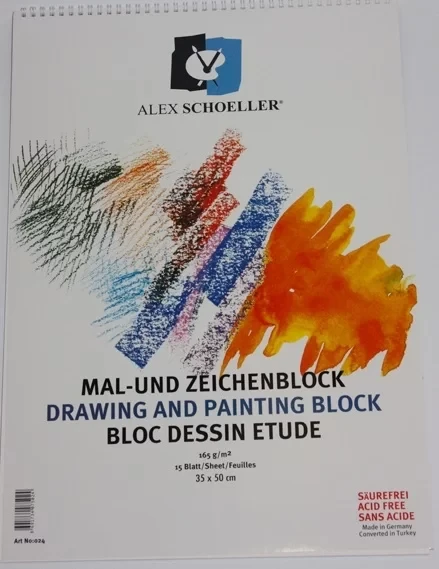 Alex Schoeller Teknik Çizim ve Resim Defteri 165 gr 25x35 cm ürün görseli 1
