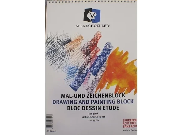 Alex Schoeller Teknik Çizim ve Resim Defteri 165 gr 35x50 cm ürün görseli 1