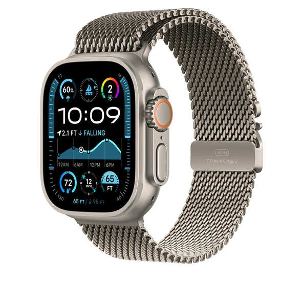 Apple Watch Ultra 49mm KRD-100 Titanyum Hasır Kordon - 10