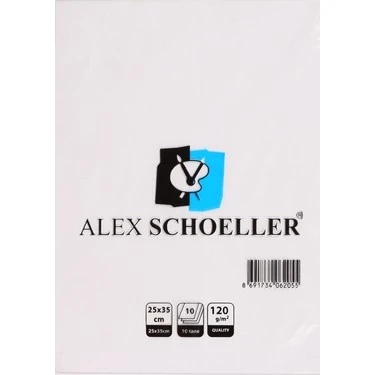 ALEX ALX-9814 RESİM KAĞIDI 25x35 120gr 10LU POŞET (120.25) ürün görseli 1