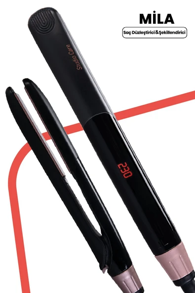 GOLDMASTER Mila Dijital Ekran Keratin Seramik Ince Plakalı Saç Düzleştirici Ve Şekillendirici Gm7172 ürün görseli 1