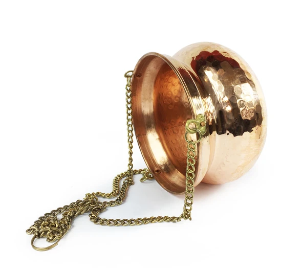 Shark Anatolia Kabak Bakır Askılı Saksı 17cm Kırmızı - 12