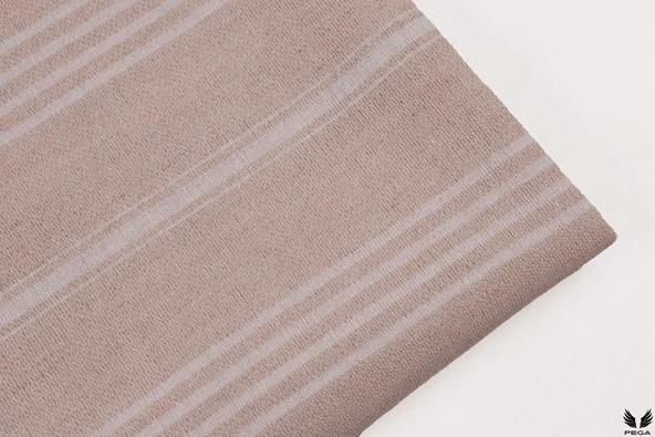 Pega Sultan Peştamal 90x170 cm %100 Koton Açık Bej Plaj Havlusu - 7