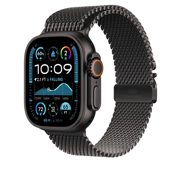 Apple Watch Ultra 49mm KRD-100 Titanyum Hasır Kordon - 9