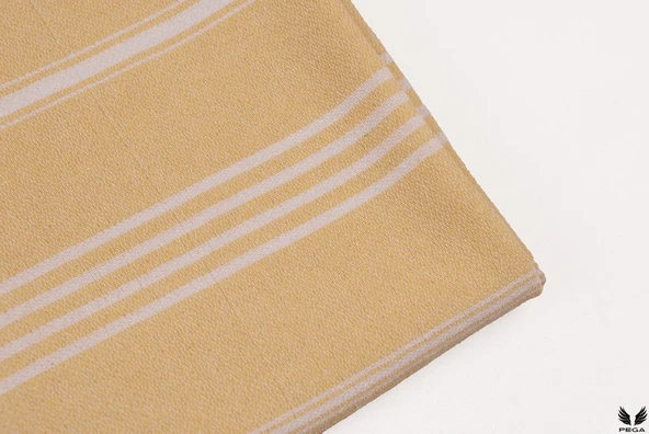Pega Sultan Peştamal 90x170 cm %100 Koton Sarı Plaj Havlusu - 7