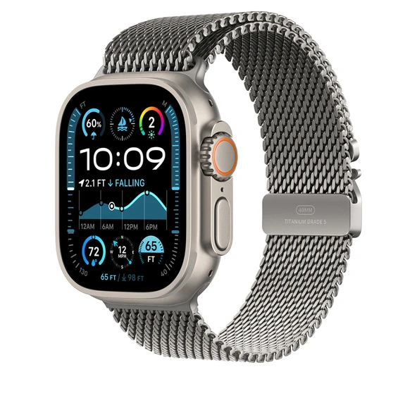 Apple Watch Ultra 49mm KRD-100 Titanyum Hasır Kordon - 8