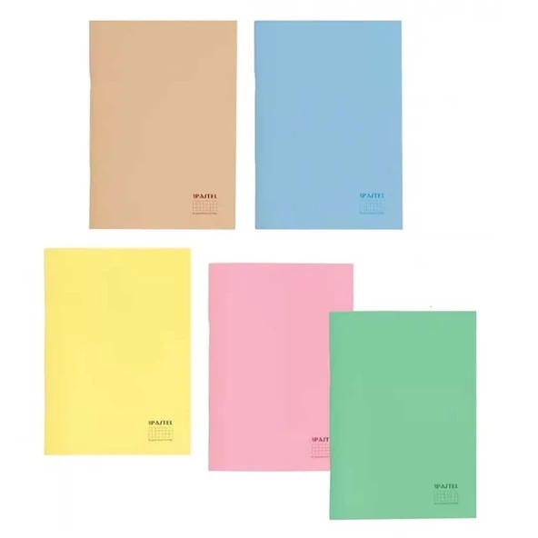 Keskin Pastel Light Pp.Kapak Dikişli Defter A4 80yp. Çizgili