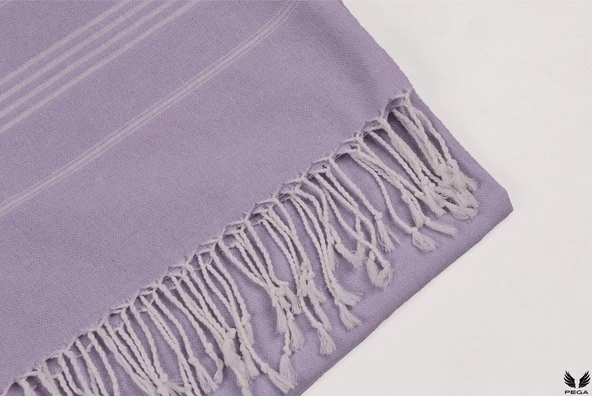 Pega Sultan Peştamal 90x170 cm %100 Koton Lila Plaj Havlusu - 6