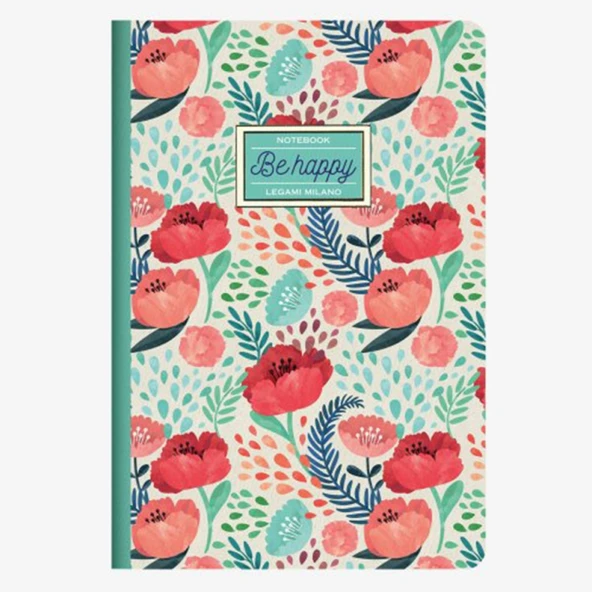 LEGAMİ A5NOT0016 OKUL DEFTERİ A5 KARELİ FLOWER