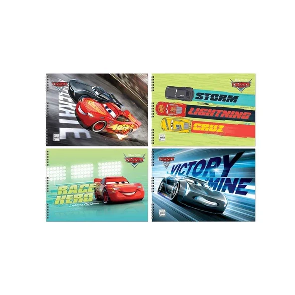 Keskin Color Cars 15 Yaprak Spiralli Resim Defteri - 2