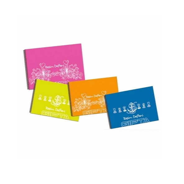 Gıpta Resim Defteri Eco Spiralli Plastik Kapak 35x50 cm 25 Yaprak - 2