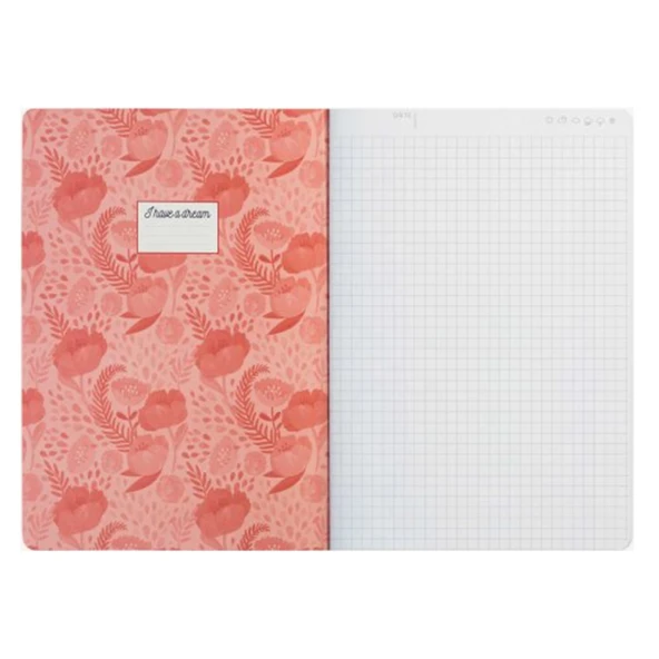 LEGAMİ A5NOT0016 OKUL DEFTERİ A5 KARELİ FLOWER - 2