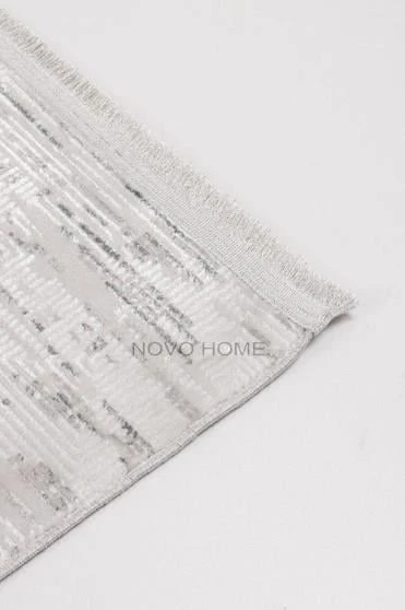 Novo Home Halı Özel Ölçü Oda Halısı 160x600 Orkide ORK0501 Gri - 4