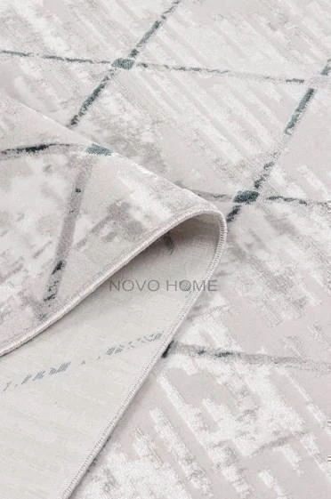 Novo Home Halı Kişiye Özel Ölçü Yolluk Halısı 80x500 Orkide ORK0312 Mavi - 3