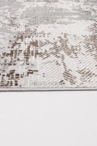 Novo Home Halı Kişiye Özel Ölçü Yolluk Halısı 80x600 Orkide ORK0205 Beyaz - 3