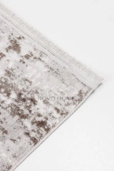 Novo Home Halı Özel Ölçü Oda Halısı 160x400 Orkide ORK0104 Kahve - 5