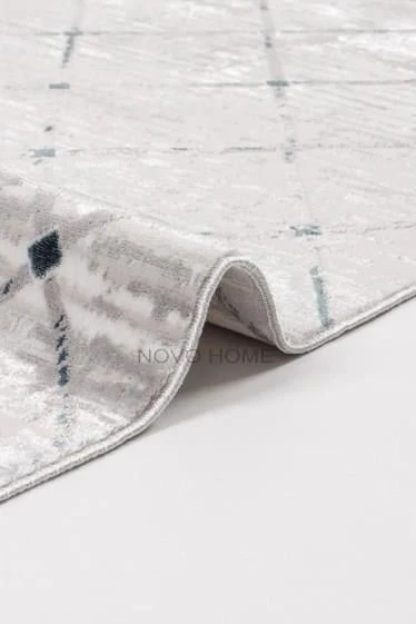 Novo Home Halı Kişiye Özel Ölçü Yolluk Halısı 100x500 Orkide ORK0101 Gri - 5