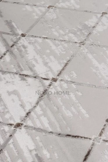 Novo Home Halı Özel Ölçü Salon Halısı 200x290 Orkide ORK0301 Gri - 2