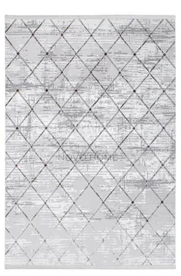 Novo Home Halı Özel Ölçü Salon Halısı 200x450 Orkide ORK0304 Kahve