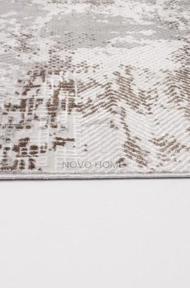 Novo Home Halı Özel Ölçü Oda Halısı 120x300 Orkide ORK0204 Kahve - 3